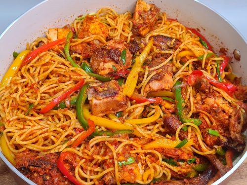 Stir Fried Pasta with Veggies