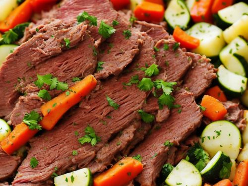 Stout Slow Cooker Corned Beef and Veggies