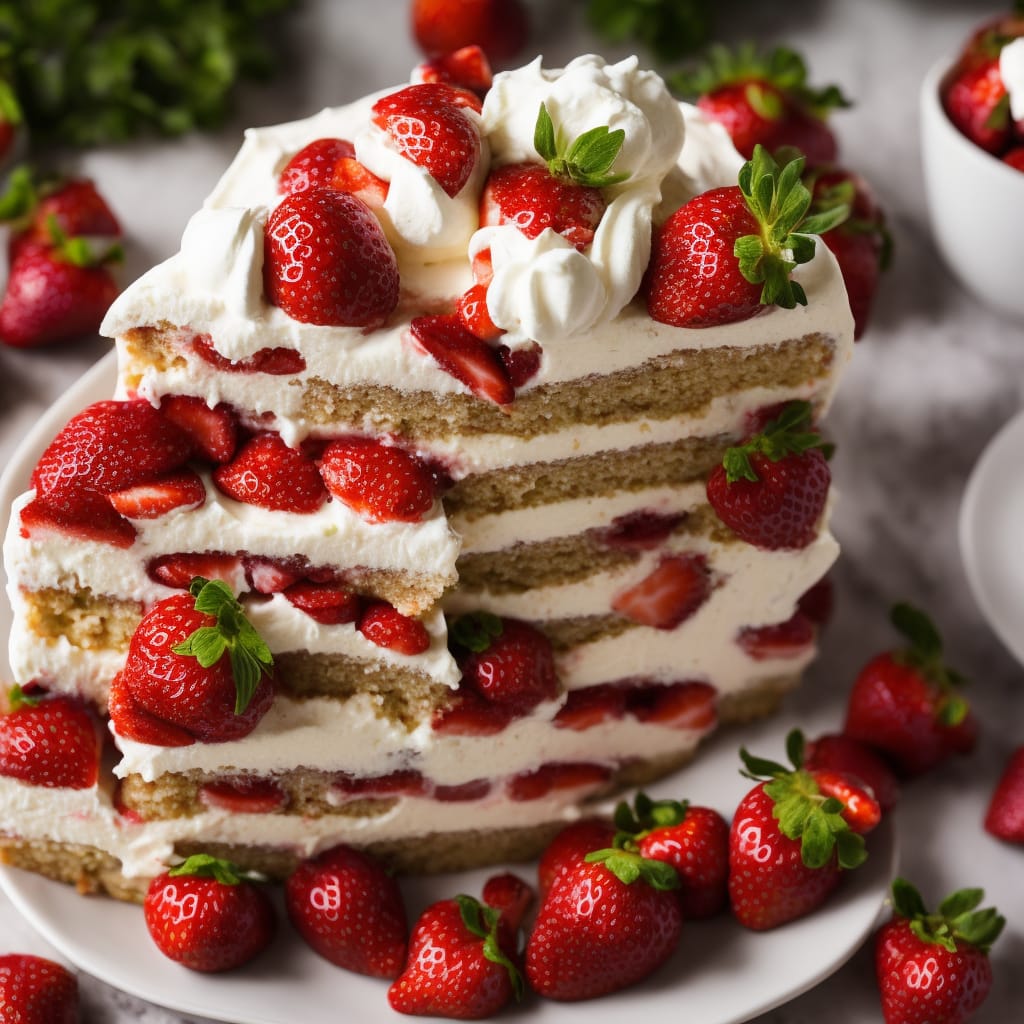 Strawberries and Cream Cake