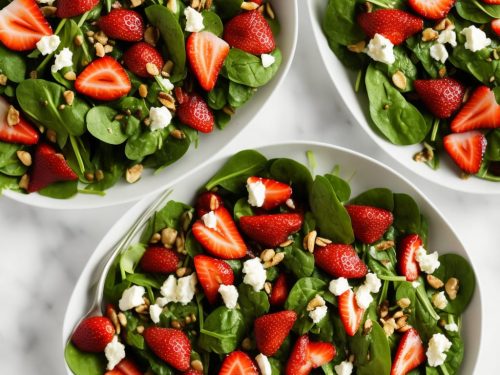 Strawberry and Spinach Salad with Honey Balsamic Vinaigrette