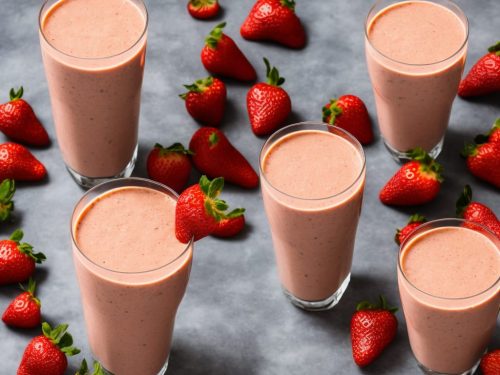 Strawberry-Banana-Peanut Butter Smoothie