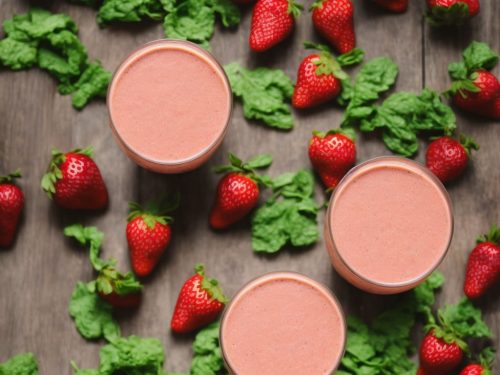 Strawberry Green Goddess Smoothie