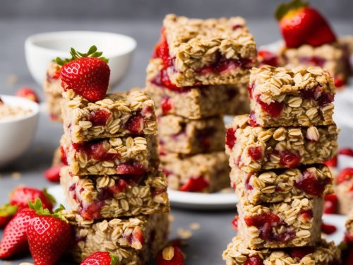 Strawberry Oatmeal Breakfast Bars