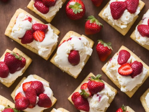 Strawberry Shortbread Ice Cream Sandwich