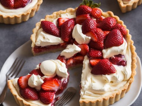 Strawberry Tart with Lavender & Honey Cream