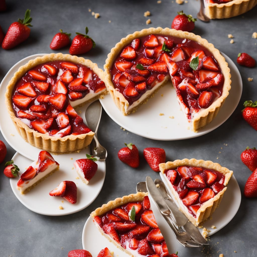 Strawberry Toffee Tart