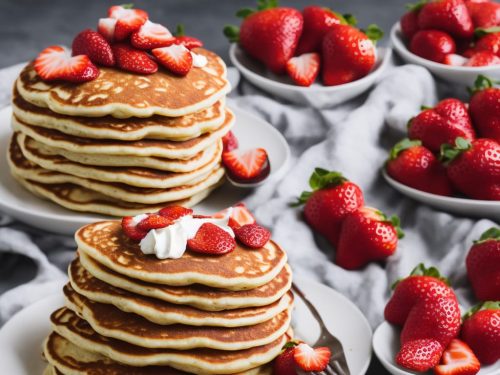 Strawberry Vanilla Pancakes