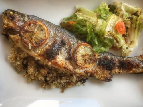 Stuffed Baked Trout