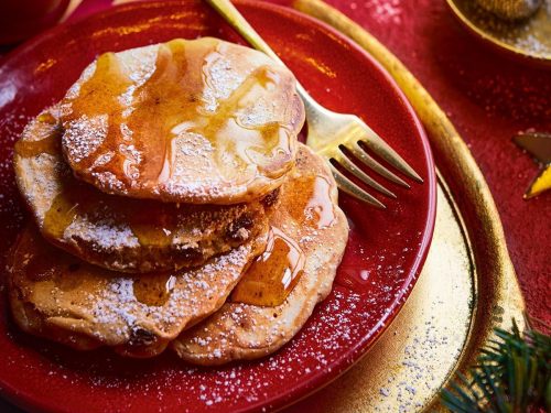 Stuffed Mince Pie Pancakes