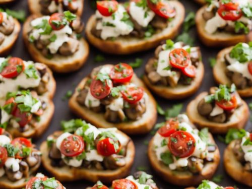 Stuffed Mushroom Bruschettas