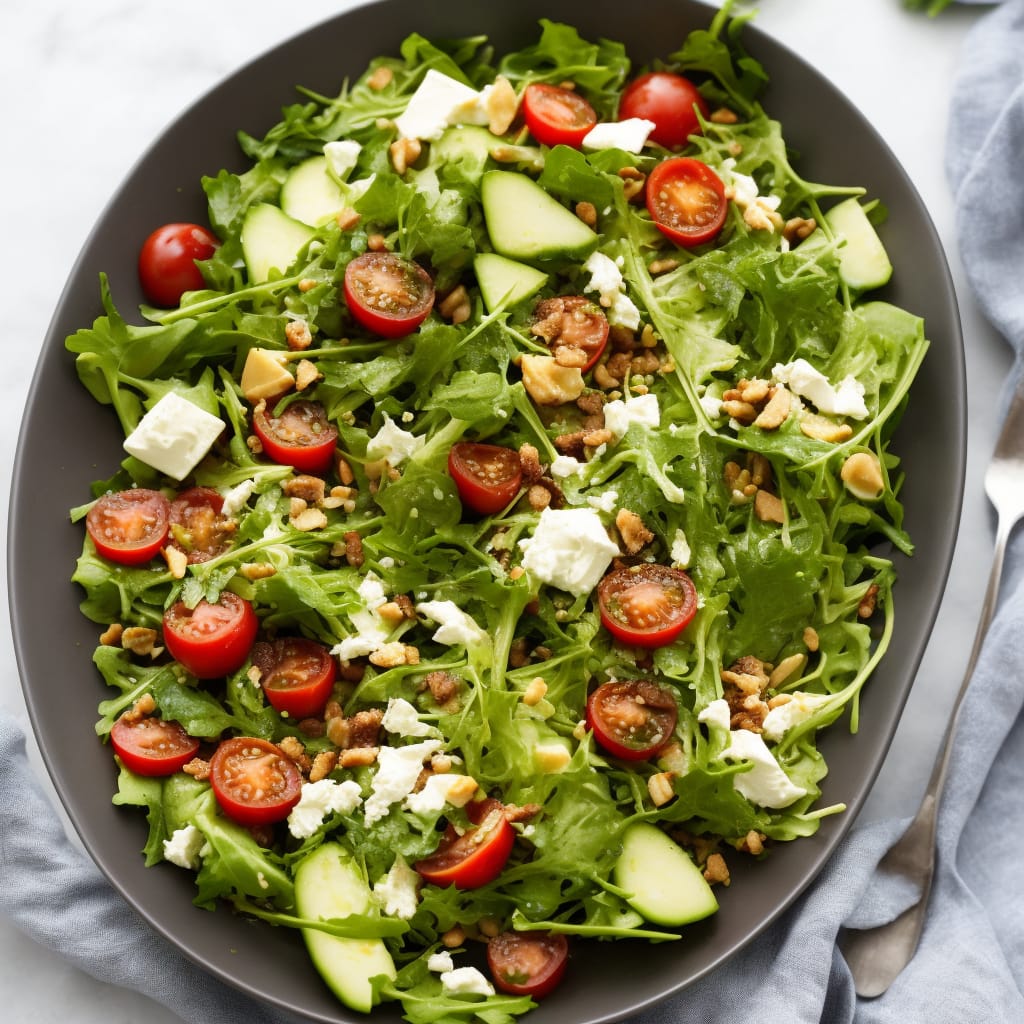 Summer Allotment Salad with English Mustard Dressing