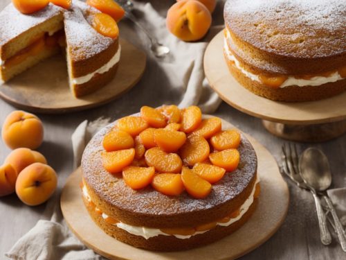 Summer Apricot Victoria Sponge