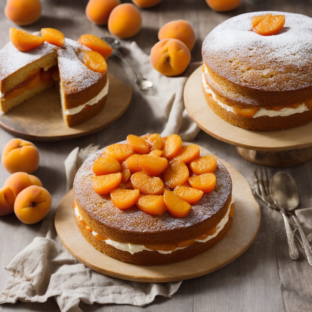 Summer Apricot Victoria Sponge