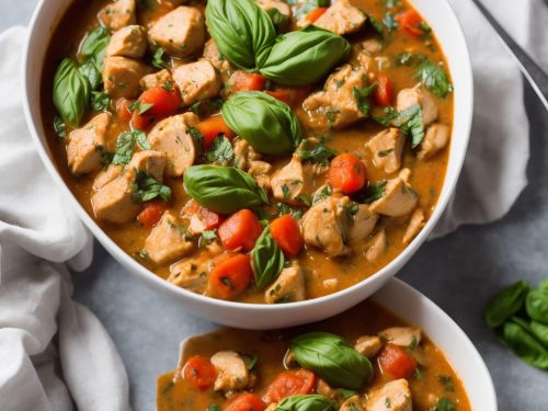 Summer Chicken & Basil Stew