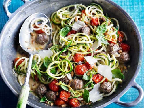 Summer Courgetti & Meatballs