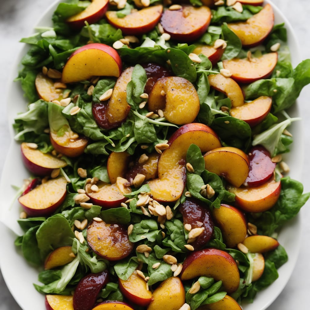 Summer Greens & Nectarines Salad