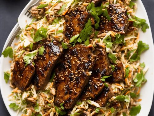 Sweet Balsamic Pork with Caraway Slaw