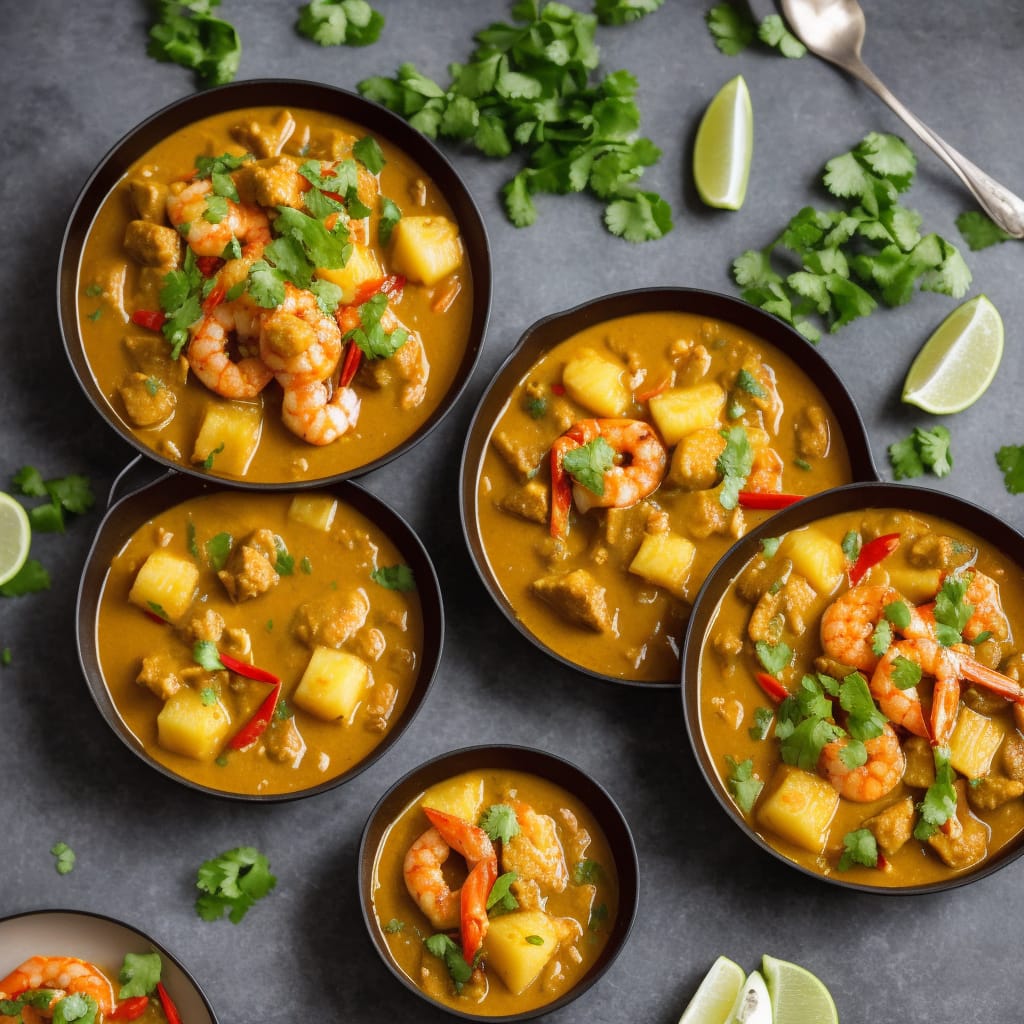 Sweet & Hot Prawn & Pineapple Curry