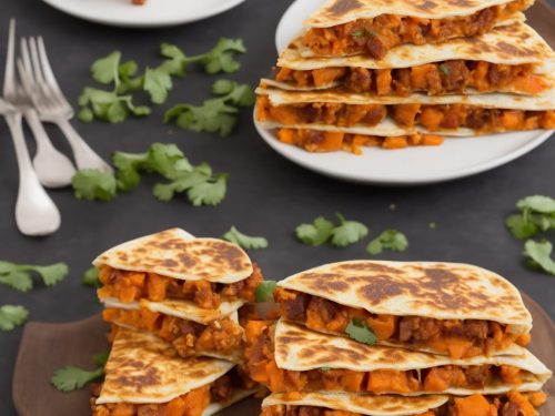 Sweet Potato & Chorizo Quesadillas