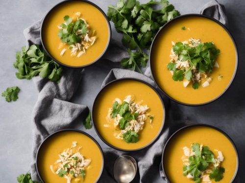 Sweet Potato, Coconut & Lemongrass Soup with Coriander Sambal