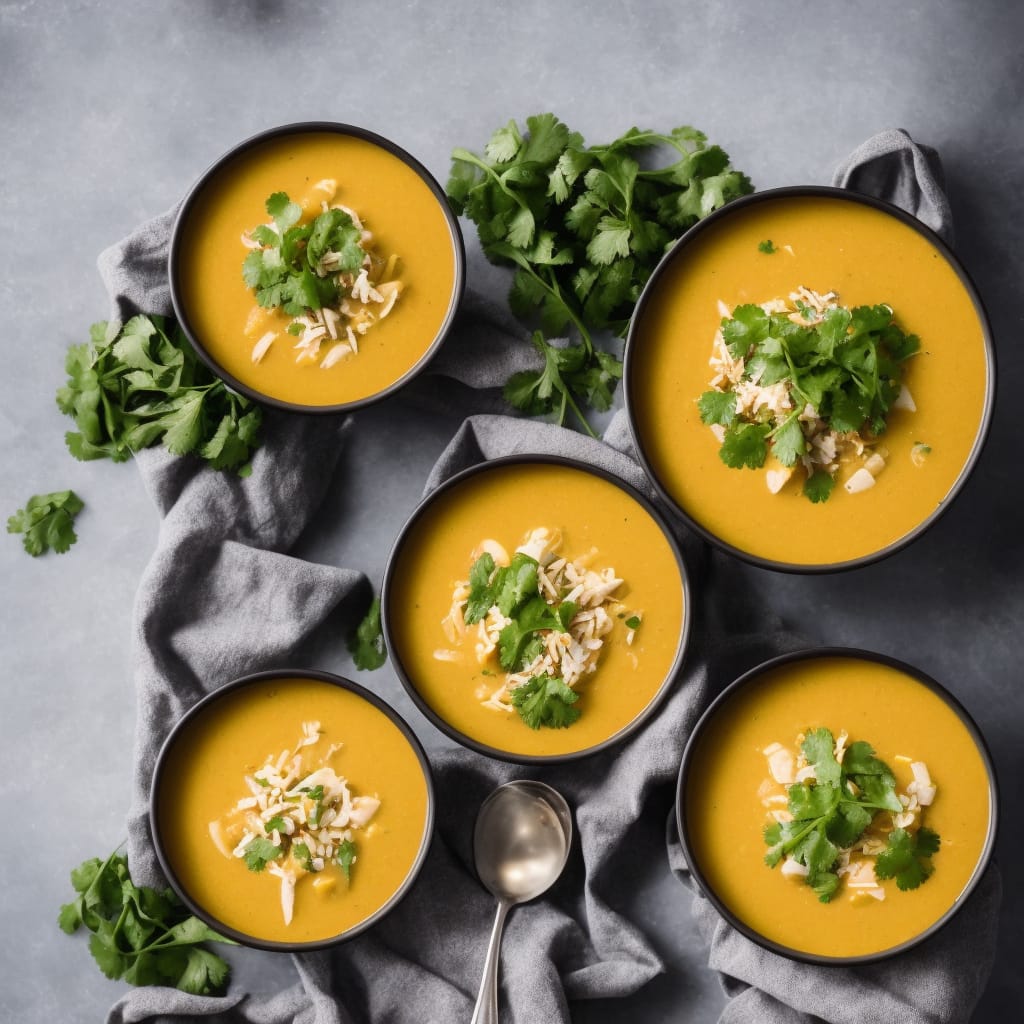 Sweet Potato, Coconut & Lemongrass Soup with Coriander Sambal