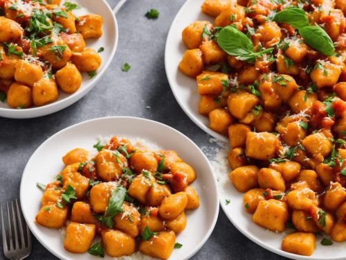 Sweet Potato Gnocchi with Tomato Sauce