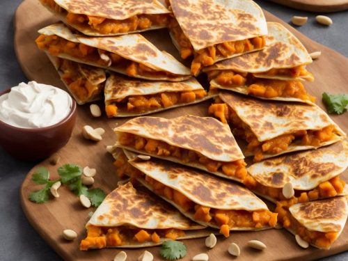 Sweet Potato, Peanut Butter & Chilli Quesadillas