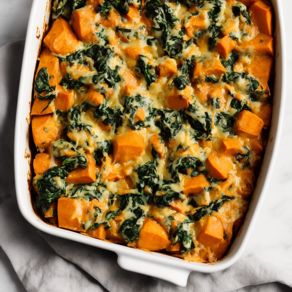 Sweet Potato & Spinach Bake