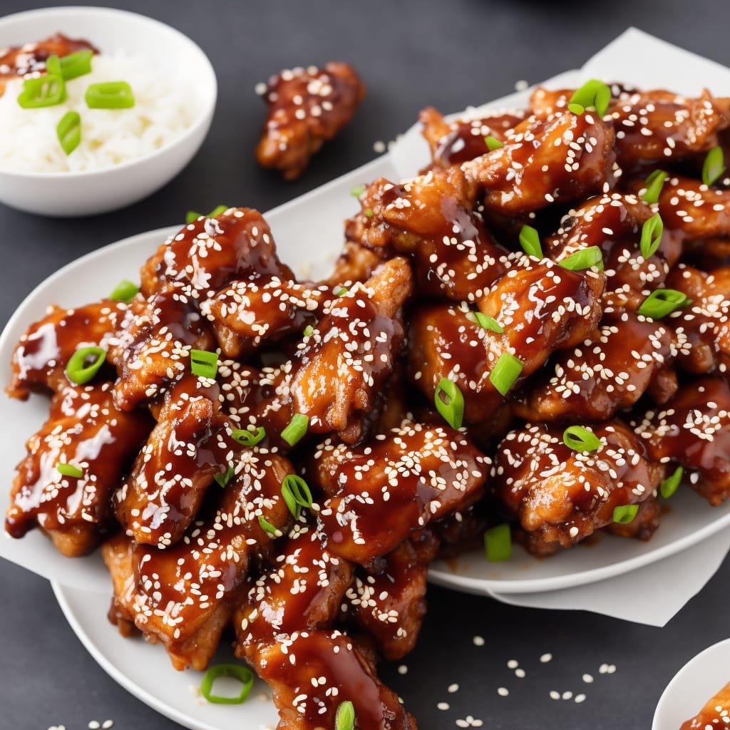 Sweet & Sticky Sesame Chicken Wings