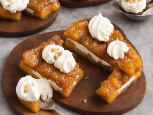 Tart Tatin with Brandy Cream