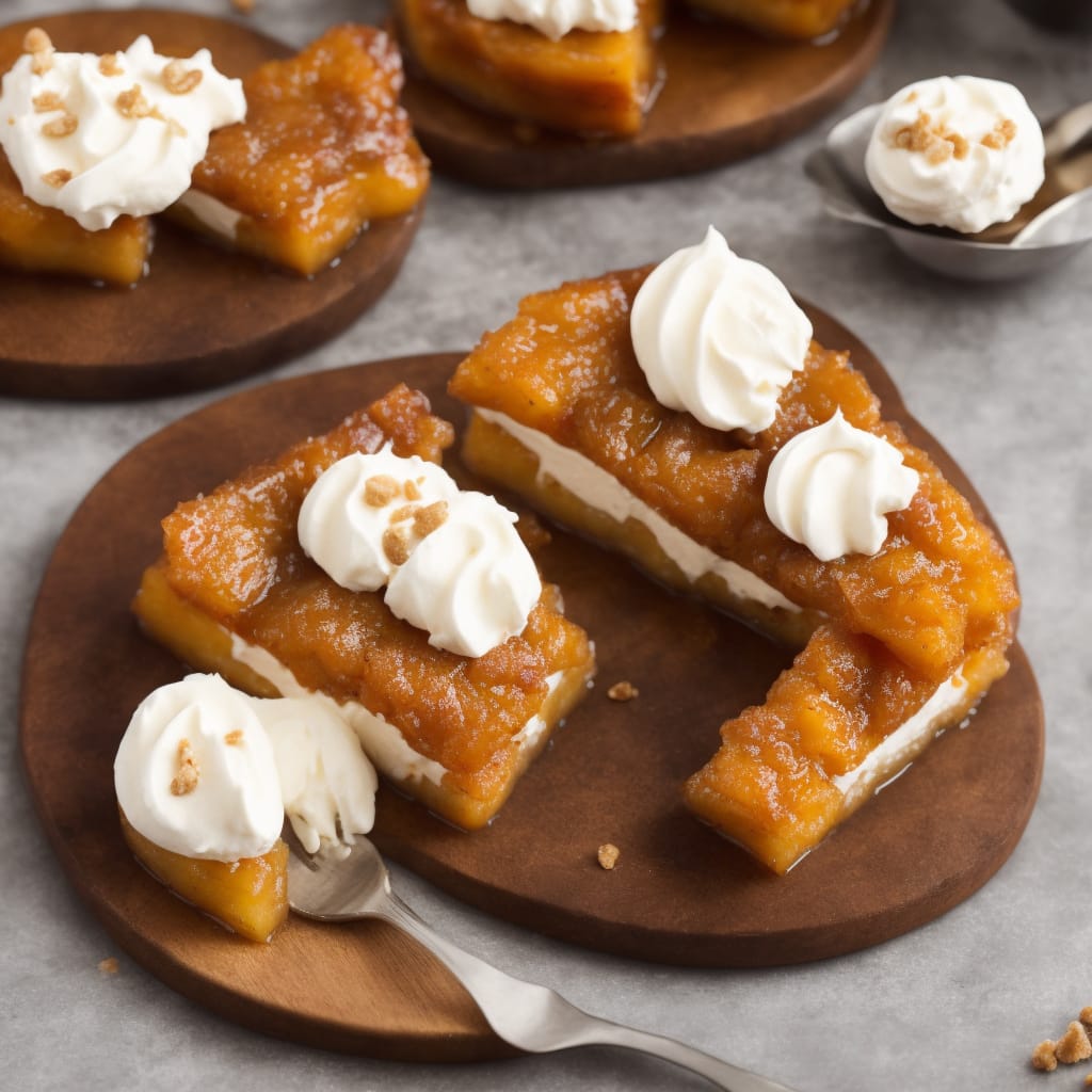 Tart Tatin with Brandy Cream