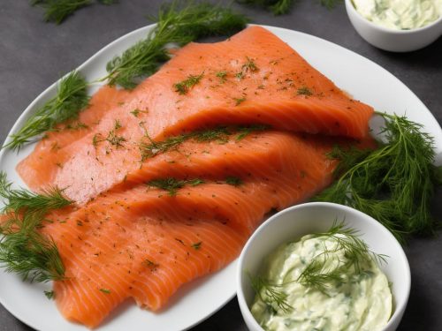 Tea-Smoked Salmon with Herb Mayonnaise