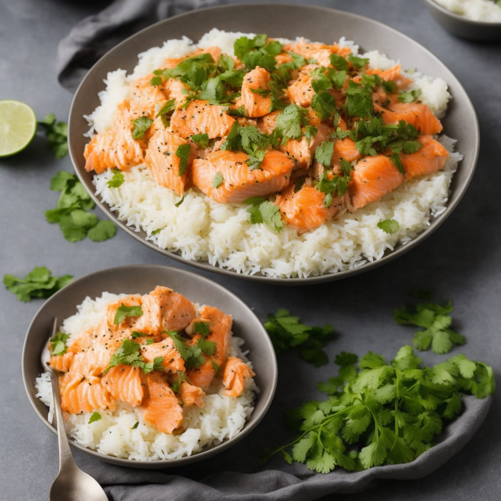 Thai Coconut Rice with Salmon