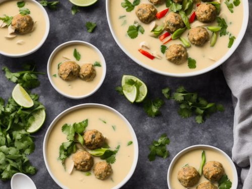 Thai Coconut Soup with Turkey Meatballs