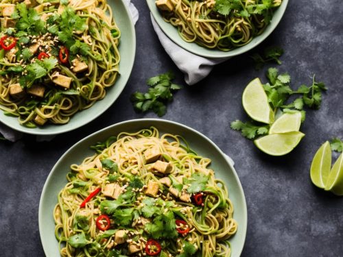 Thai Green Tofu Noodles