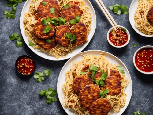 Thai Pork Patties with Sweet Chilli & Noodles