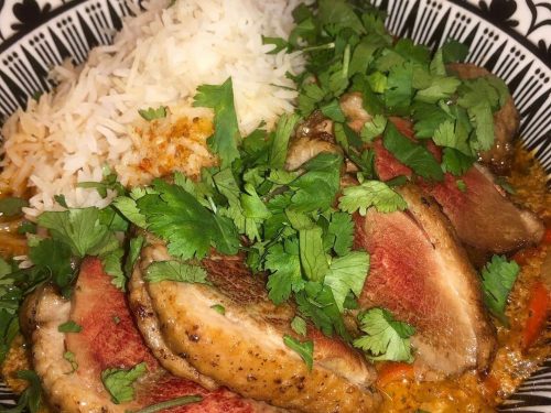 Thai Red Duck with Sticky Pineapple Rice