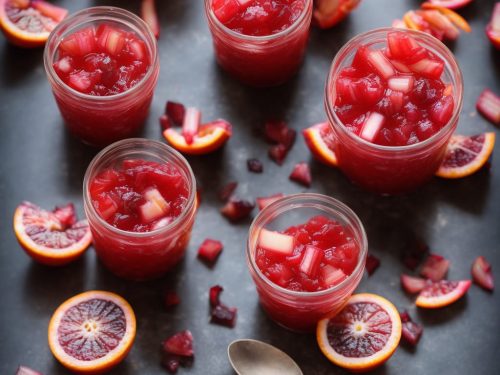 Tipsy Rhubarb & Blood Orange Jelly