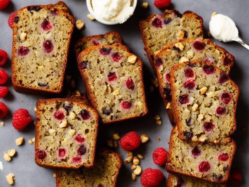 Toasted Banana Bread with Vanilla Ricotta & Raspberries