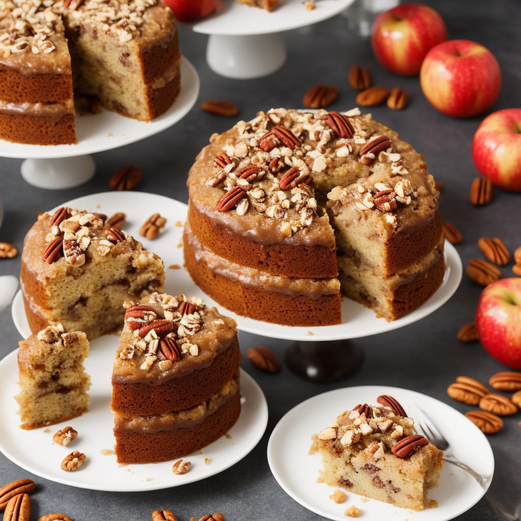 Toffee Apple & Pecan Cake