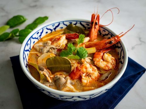 Tom Yum Soup with Prawns