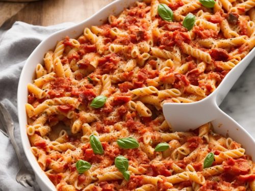 Tomato and Bacon Pasta Bake