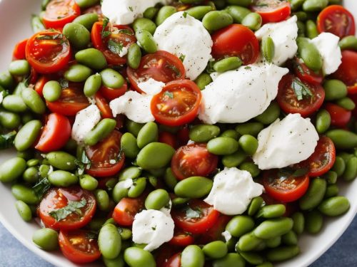 Tomato, Burrata & Broad Bean Salad