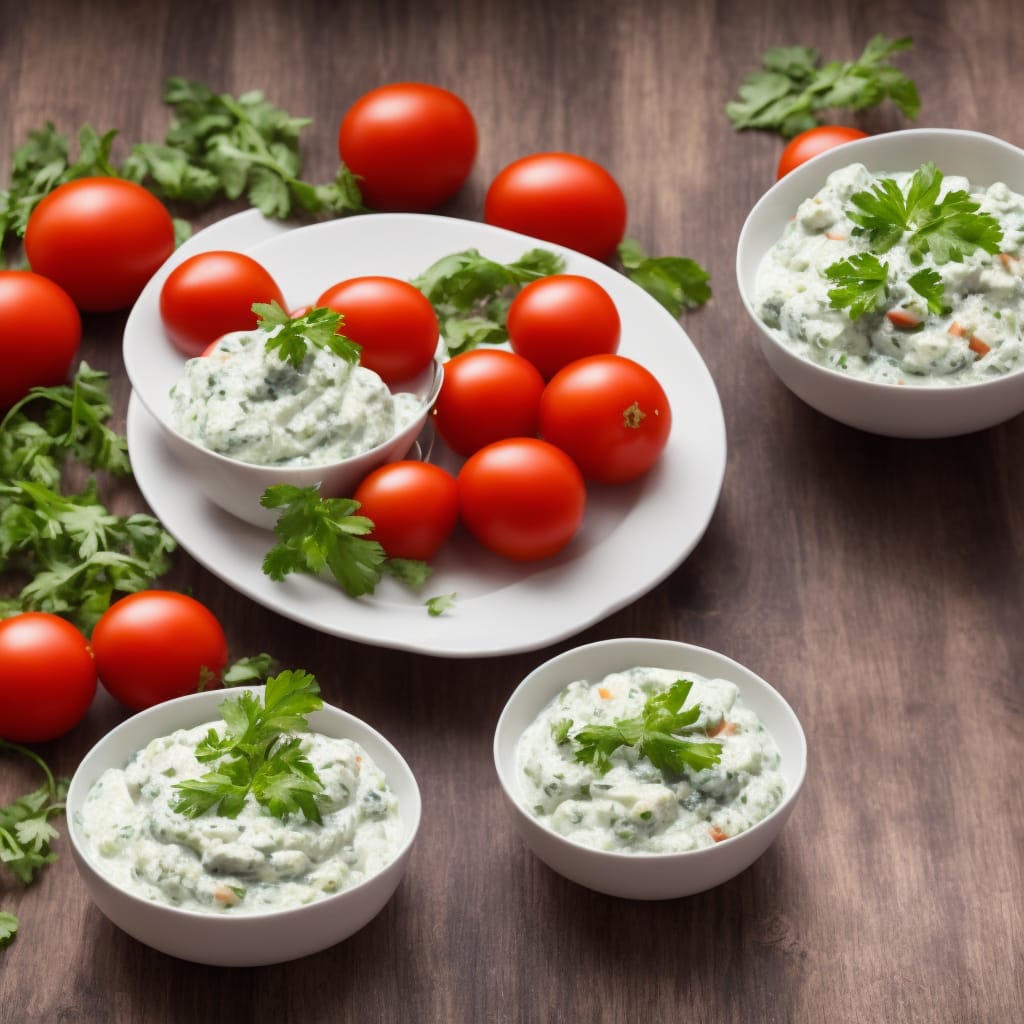 Tomato, Onion & Cucumber Raita