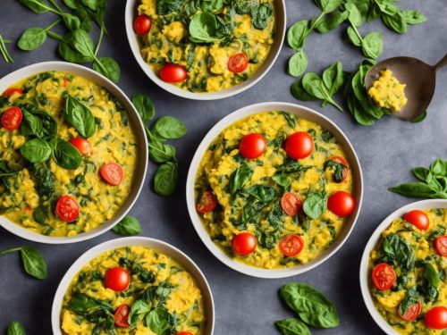 Tomato & spinach kitchari