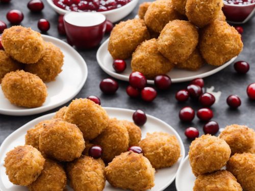 Triple-cheese Croquettes with Cranberry Sauce