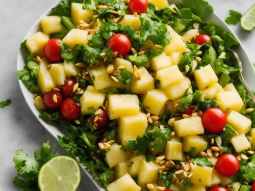 Tropical Salad with Pineapple Vinaigrette