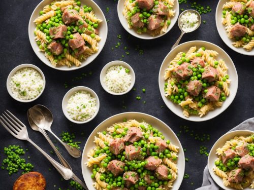 Tuna Balls with Pea & Sweetcorn Pasta