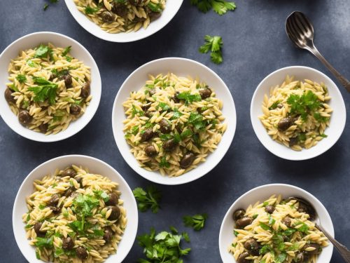 Tuna & Caper Orzo with Parsley