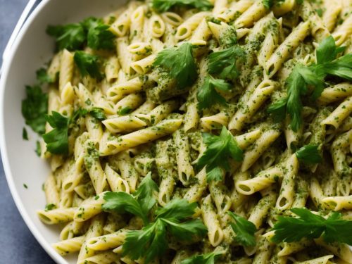 Tuna Pasta with Rocket & Parsley Pesto